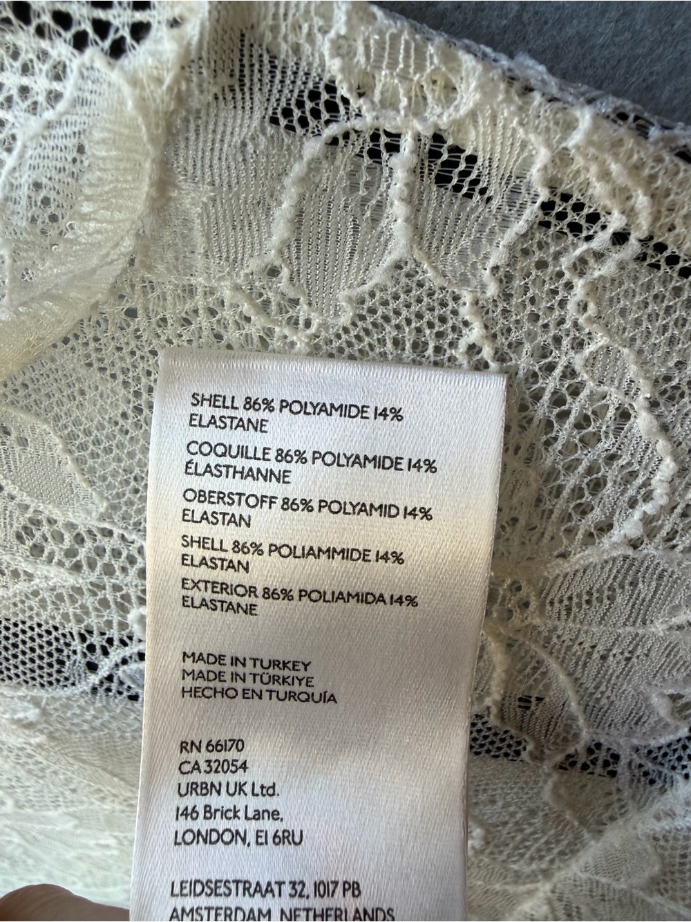 Sheer Lace Mock Neck Top White Floral Mesh Y2K Coquette Soft Girl Fairycore - Picture 7 of 7